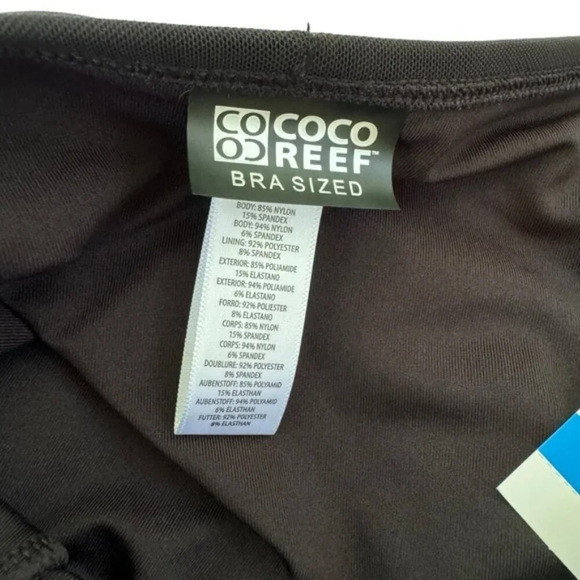 Coco Reef Diva Mesh High Waist Bikini Bottoms Black Size XL NWT - Picture 4 of 12